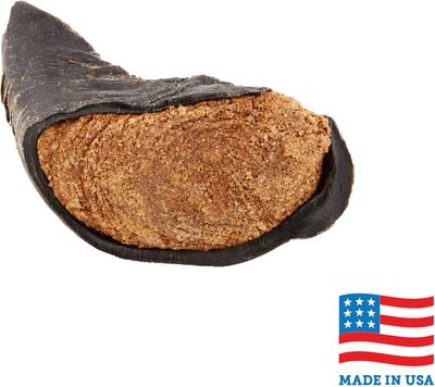Bones & Chews Made in USA Cheese & Bacon Flavored Filled Beef Hooves Dog Treats, slide 1 of 1