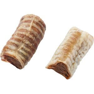 Bones & Chews Made in USA Cheese & Bacon Flavored Filled Beef Trachea Dog Treats, 2 count