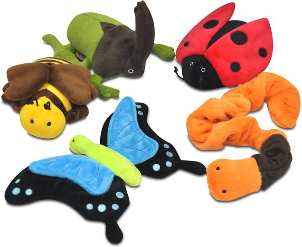 P.L.A.Y. Pet Lifestyle & You Bugging Out Squeaky Dog Toy, 5 count slide 1 of 8