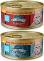 Bundle: Blue Buffalo Wilderness Rocky Mountain Recipe Flaked Red Meat Feast Adult Canned Food + Flaked Trout Feast A...