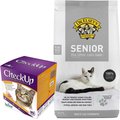 CheckUp Wellness Home Cat Testing Kit + Dr. Elsey's Precious Cat Unscented Non-Clumping Crystal Cat Litter, 8-lb bag