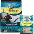 Earthborn Holistic Coastal Catch Grain-Free Natural Dry Dog Food, 25-lb bag + Earthborn Holistic Grain-Free Whitefish Meal Recipe Dog Treats, 2-lb bag