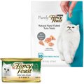 Fancy Feast Chunky Chicken Feast Canned Cat Food, 3-oz, case of 24 + Fancy Feast Purely Natural Hand-Flaked Tuna Cat Treats, 1.06-oz pouch