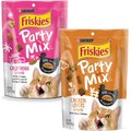 Friskies Party Mix Crunch Chicken Lovers Cat Treats, 6-oz bag + Friskies Party Mix Crunch California Dreamin' Cat Treats, 6-oz bag