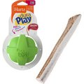 Hartz Dura Play Ball Squeaky Latex Dog Toy, Color Varies, Large + Bones & Chews Made in USA Elk Antler Split Dog Chew, 7.25 - 8.5-in, Large