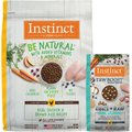 Instinct Be Natural Real Chicken & Brown Rice Recipe Freeze-Dried Raw Coated Dry Dog Food, 25-lb bag + Instinct Raw Boost Puppy Whole Grain Real Chicken & Brown Rice Recipe Freeze-Dried Raw Coated Dry Dog Food, 4.5-lb bag