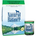Natural Balance Vegetarian Formula Dry Dog Food, 28-lb bag + Natural Balance Vegetarian Formula Canned Dog Food, 13-oz, case of 12
