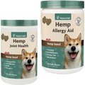 NaturVet Hemp Joint Health Plus Hemp Seed Soft Chews Dog Supplement, 60 count + NaturVet Hemp Allergy Aid Plus Hemp Seed Dog Soft Chews, 120 count