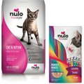 Nulo Freestyle Chicken & Cod Recipe Grain-Free Dry Cat & Kitten Food, 14-lb bag + Nulo Freestyle Perfect Purees Variety Pack Grain-Free Lickable Cat Treats, 0.5-oz, pack of 10