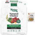Nutro Natural Choice Adult Lamb & Brown Rice Recipe Dry Dog Food, 30-lb bag + Nutro Crunchy with Real Peanut Butter Dog Treats, 16-oz bag