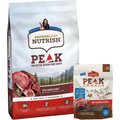 Rachael Ray Nutrish PEAK Open Prairie Recipe with Beef, Venison & Lamb Natural Grain-Free Dry Dog Food, 23-lb bag + Rachael Ray Nutrish PEAK Beef and Bison Recipe Grain-Free Dog Treats, 12-oz bag
