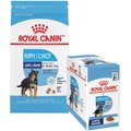Royal Canin Large Puppy Dry Dog Food, 35-lb bag + Royal Canin Large Puppy Wet Dog Food, 4.9-oz pouch, case of 10