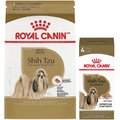 Royal Canin Shih Tzu Adult Dry Dog Food, 10-lb bag + Royal Canin Shih Tzu Adult Loaf in Sauce Wet Dog Food, 3-oz, case of 4