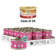 Tiny Tiger Chunks in EXTRA Gravy Beef Recipe Grain-Free Canned Cat Food, 3-oz, case of 24 + Fancy Feast Gravy Lovers Beef Feast in Roasted Beef Flavor Gravy Canned Cat Food, 3-oz, case of 24