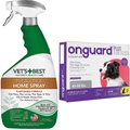 Vet's Best Dog Flea + Tick Home Spray, 32-oz bottle + Onguard Flea & Tick Spot Treatment for Dogs, 45-88 lbs, 6 Doses (6-mos. supply)
