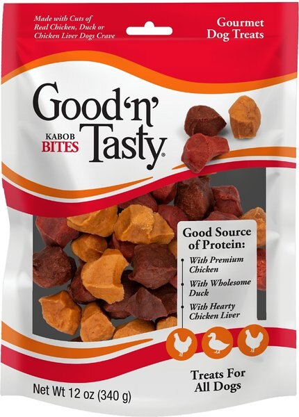 Good 'n' Tasty Kabob Bites Dog Treats, 12-oz bag slide 1 of 6