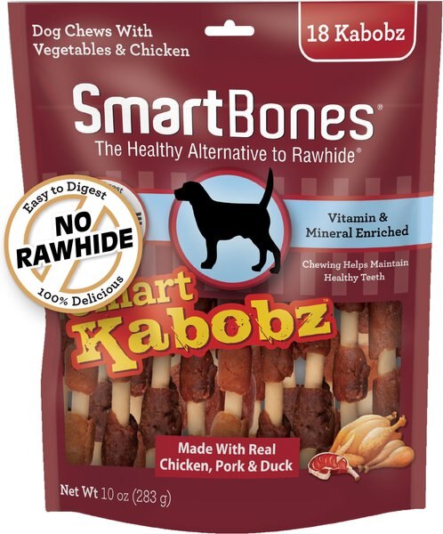 SmartBones Smart Kabobz Dog Triple Meat Flavor Dog Treats, 18 count slide 1 of 7