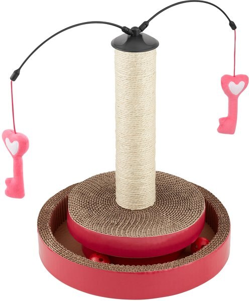 Frisco Key to My Heart Interactive Scratching Cat Toy with Catnip slide 1 of 5