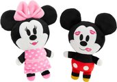 Disney Valentine Mickey & Minnie Mouse Plush Cat Toy with Catnip, 2 count