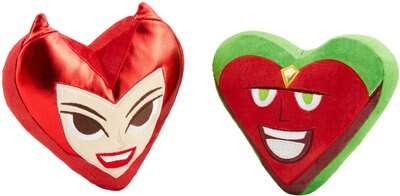 Marvel 's Valentine Scarlet Witch & Vision Hearts Plush Cat Toy with Catnip, 2 count, slide 1 of 1