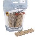 Petmate Wonder SnaXX Naturals Braids Peanut Butter Grain-Free Dog Treats, Large, 4 count