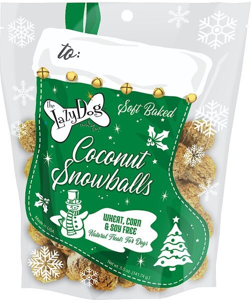 The Lazy Dog Cookie Co. Coconut Snowballs Stocking Dog Treats, 5-oz bag slide 1 of 2