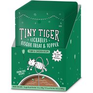 Tiny Tiger Lickables, Tuna & Chicken Recipe, Bisque Cat Treat & Topper, 1.4-oz, case of 12