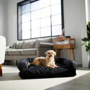 Frisco Durable Couch Dog & Cat Bed, Black, Large