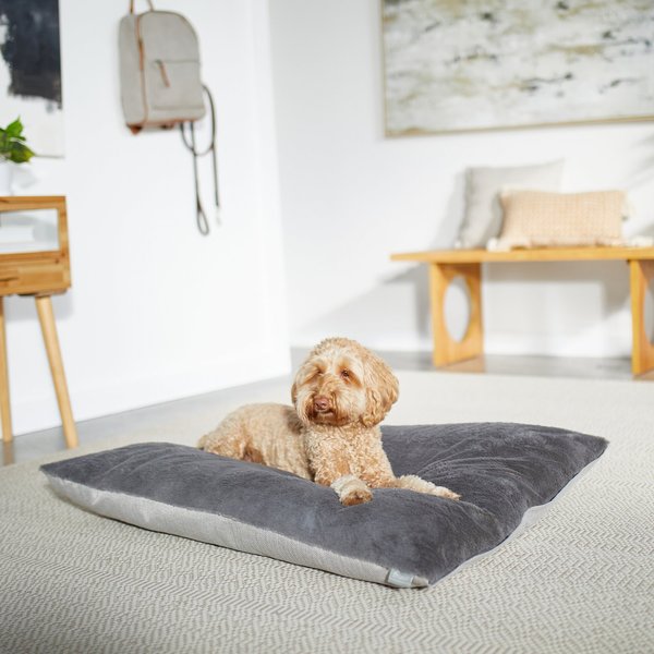 Frisco Herringbone Pillow Dog & Cat Bed, Grey,X-Large  slide 1 of 5