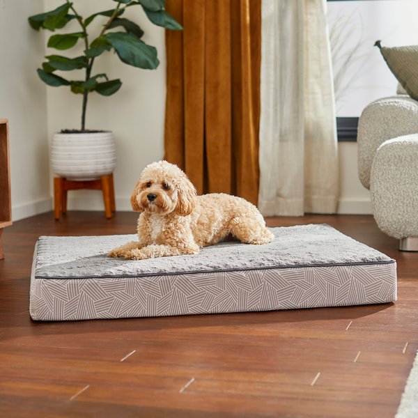 Frisco Ortho Lounger Dog & Cat Bed, Grey, X-Large slide 1 of 7