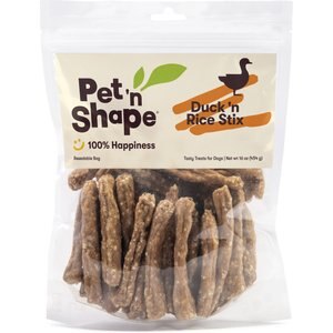 Pet 'n Shape Duck 'n Rice Stix Dog Treats, 16-oz bag