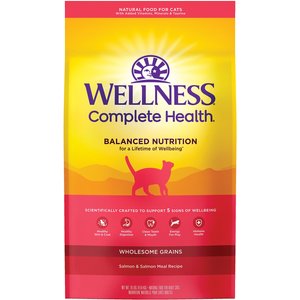 Wellness Complete Health Salmon Adult Dry Cat Food, 10-lb bag