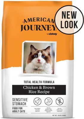 American Journey Sensitive Stomach Total Health Formula Chicken & Brown Rice Recipe Dry Cat Food, 15lb bag, slide 1 of 1