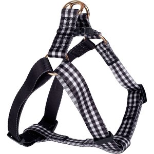 Boulevard Gingham Dog Harness, Black, Small