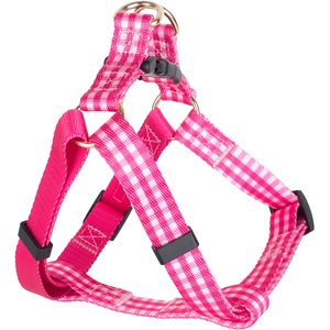 Boulevard Gingham Dog Harness, Pink, Small