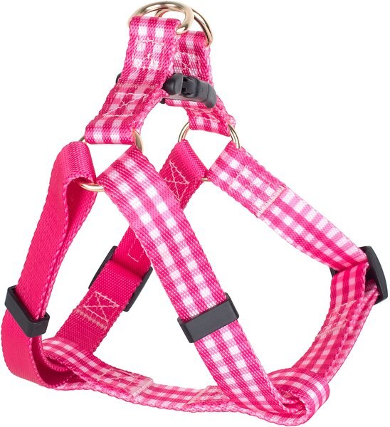 Boulevard Gingham Dog Harness, Pink, Large slide 1 of 3
