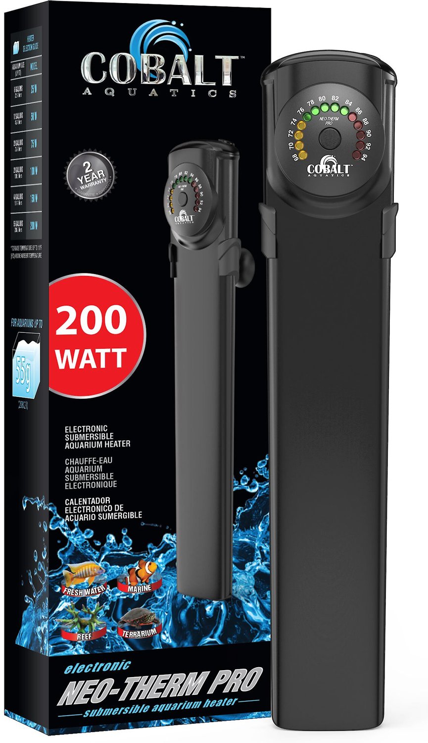 Cobalt Aquatics Neo-Therm Pro Aquarium Heater 200W