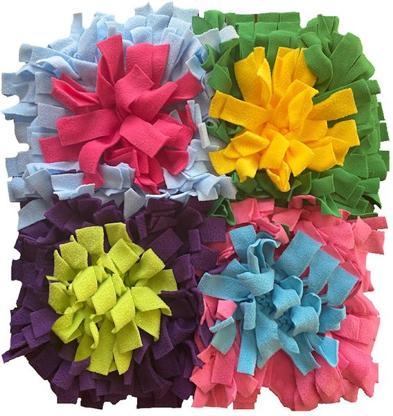 Piggy Poo & Crew Colorful Activity Snuffle Mat slide 1 of 4