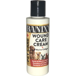 Banixx Wound Care Pet Cream with Marine Collagen for Dogs, Cats & Horses, 4-oz bottle