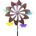Exhart Bronze Pinwheel Ferris Feeder Bird Feeder & Spinner