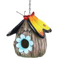 Exhart Butterfly Roof Love Acorn Hanging Bird House