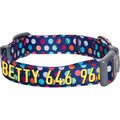 Blueberry Pet Rainbow Polka Dots Personalized Dog Collar, Rainbow Polka Dots, Large: 18 to 26-in neck, 1-in wide