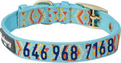 Blueberry Pet Magical Tribal Print Braided Personalized Dog Collar, slide 1 of 1