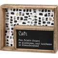 Primitives by Kathy Cats Inset Box Sign