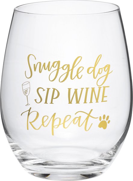 Primitives by Kathy Dog Sip Wine Glass, 15-oz slide 1 of 2