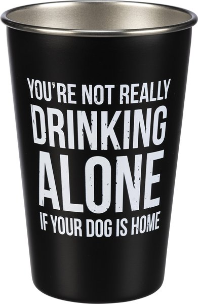 Primitives by Kathy It's Not Drinking Alone Stainless Steel Pint, 16-oz slide 1 of 2