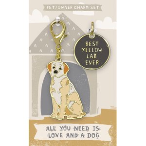 Primitives by Kathy Yellow Lab Charm, 2 count