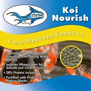 Thrive Koi Nourish Cold Weather Formula Koi Fish Food, 50-lb bag