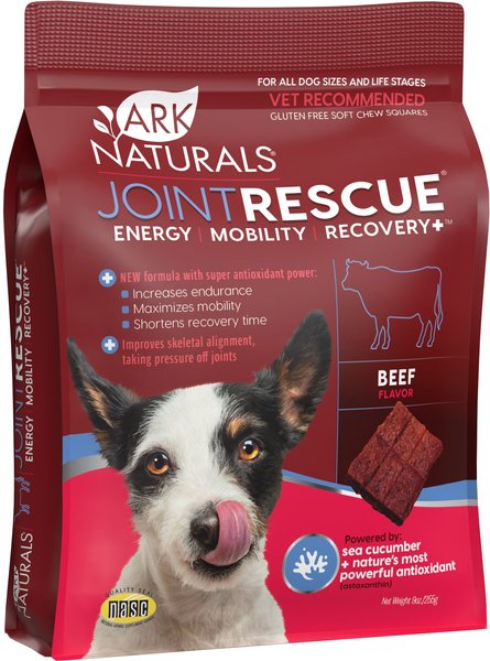 Ark Naturals Joint Rescue Recovery+ Beef Flavored Soft Chew Joint Supplement for Dogs, 9-oz bag slide 1 of 2