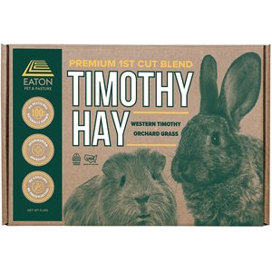 Eaton Pet & Pasture Premium First Cut Blend Timothy Hay Small Animal Food, 6-lb box